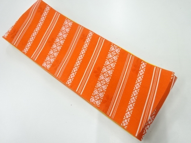 変わり横段模様織出し半幅帯